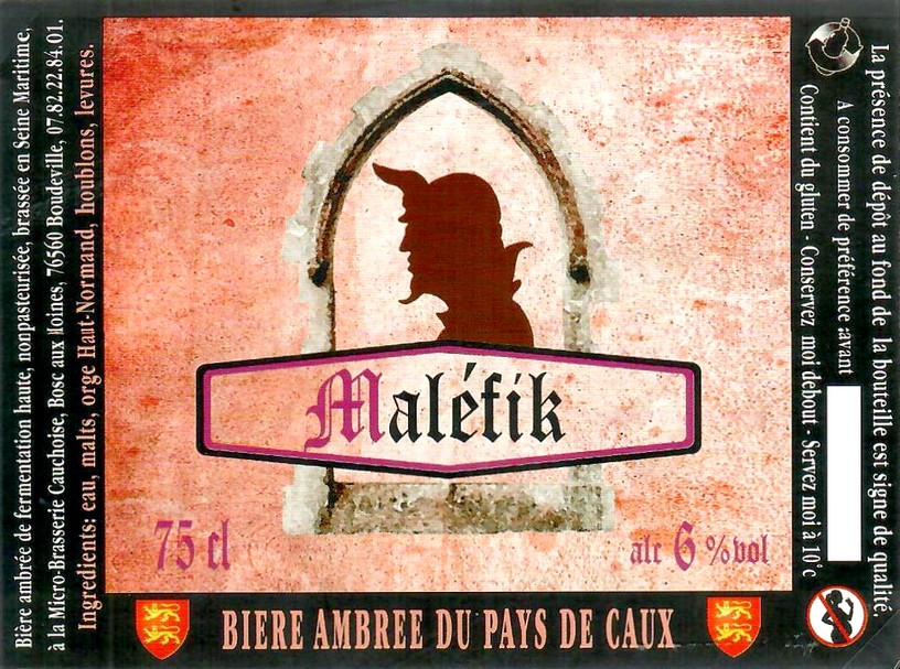 Etiquette BRASSERIE CAUCHOISE 14