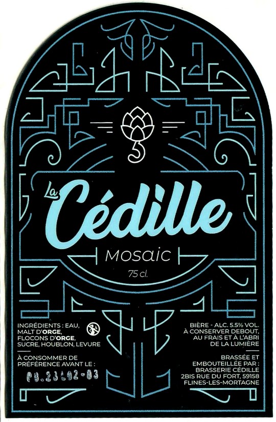 Etiquette BRASSERIE CEDILLE 02