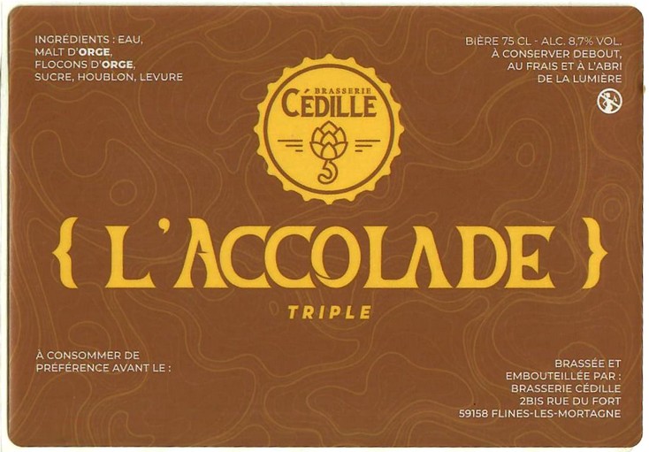 Etiquette BRASSERIE CEDILLE 03