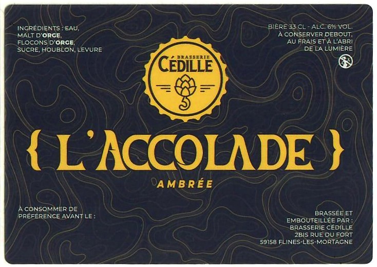 Etiquette BRASSERIE CEDILLE 06