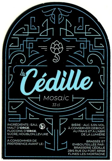 Etiquette BRASSERIE CEDILLE 08