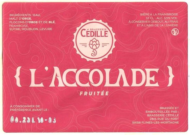 Etiquette BRASSERIE CEDILLE 09