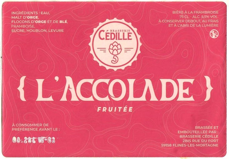 Etiquette BRASSERIE CEDILLE 11