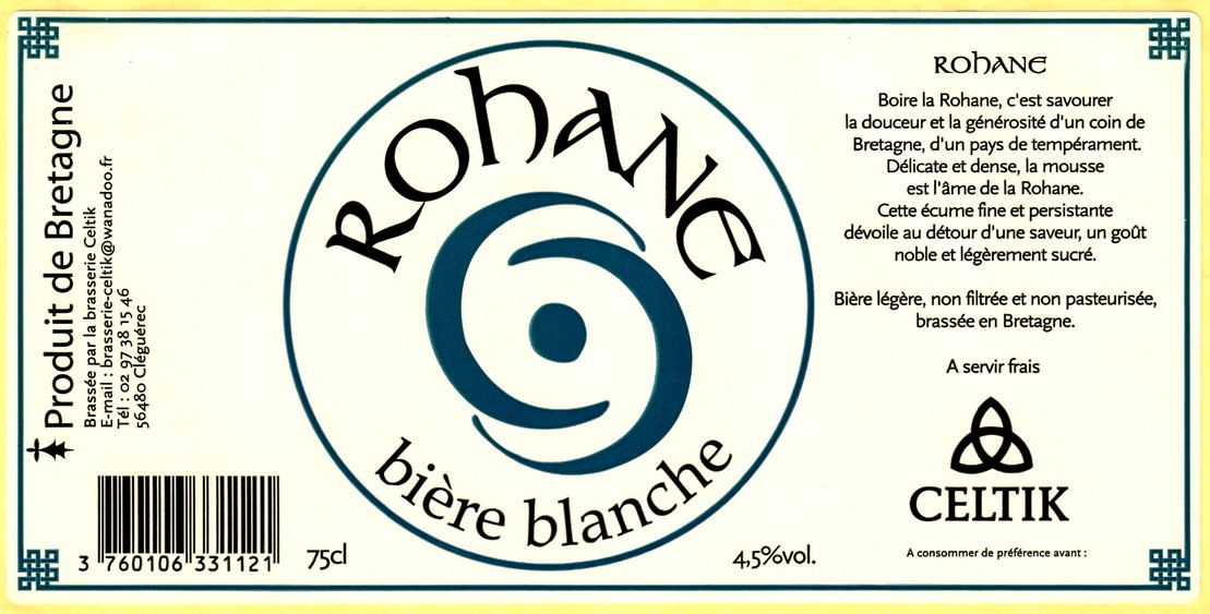 etiquette BRASSERIE CELTIK 13