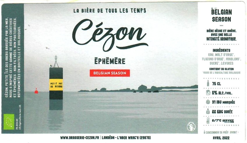 Etiquette BRASSERIE CEZON 11