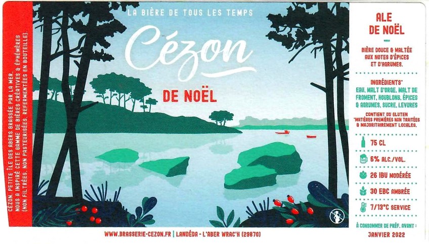 Etiquette BRASSERIE CEZON 12