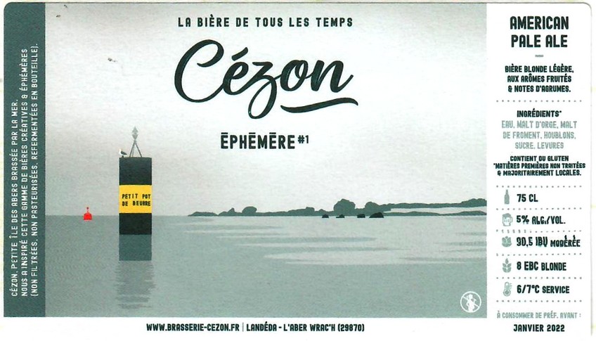 Etiquette BRASSERIE CEZON 13