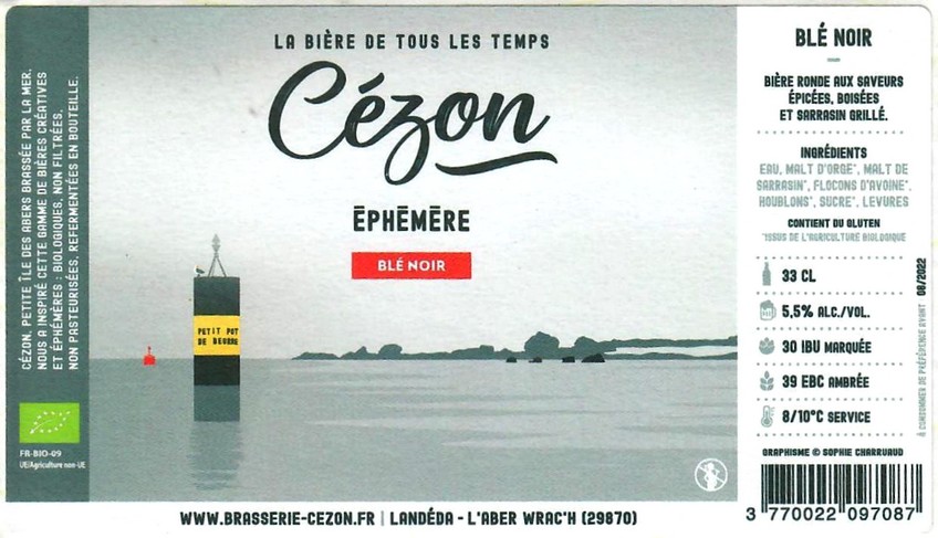 Etiquette BRASSERIE CEZON 14