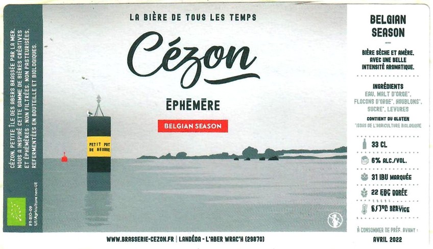 Etiquette BRASSERIE CEZON 15