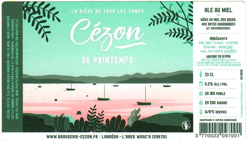 Etiquette BRASSERIE CEZON 17