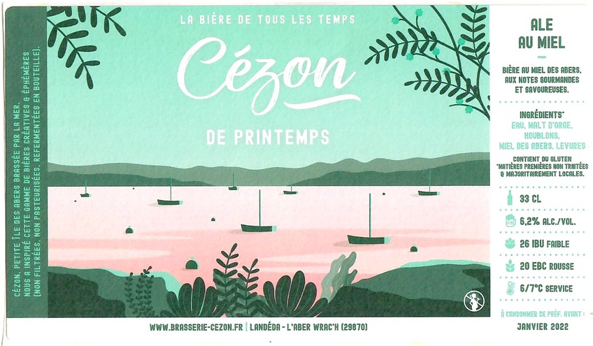 Etiquette BRASSERIE CEZON 18