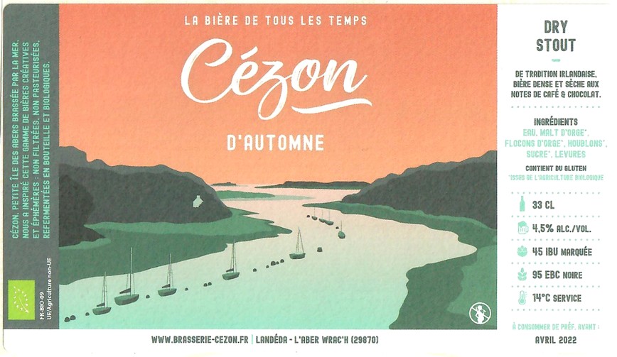 Etiquette BRASSERIE CEZON 19