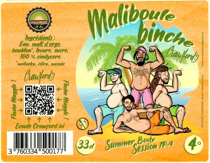 Etiquette BRASSERIE CHAMPDORE 11