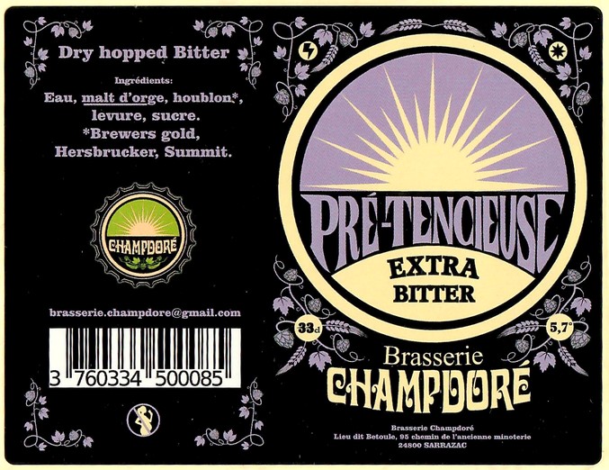 Etiquette BRASSERIE CHAMPDORE 20