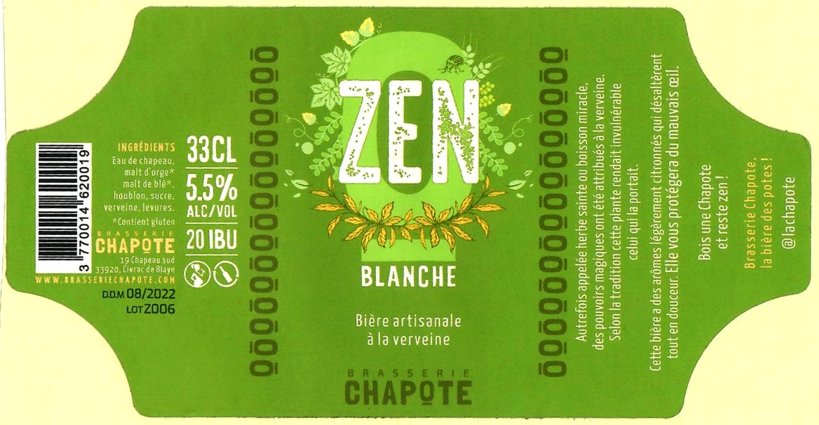 etiquette BRASSERIE CHAPOTE 08