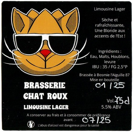 Etiquette BRASSERIE CHAT ROUX 01