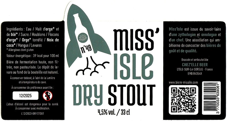 Etiquette BRASSERIE CHEZ ELLE BEER 24