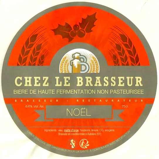 Etiquette BRASSERIE CHEZ LE BRASSEUR 21