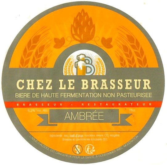 Etiquette BRASSERIE CHEZ LE BRASSEUR 24