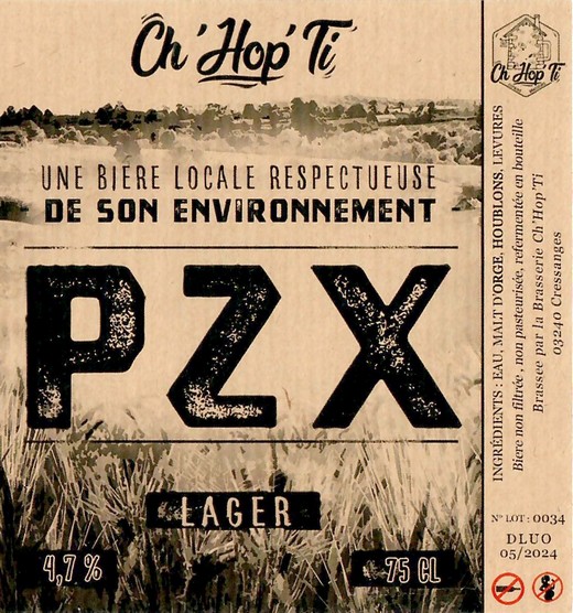 Etiquette BRASSERIE CHHOPTI 14