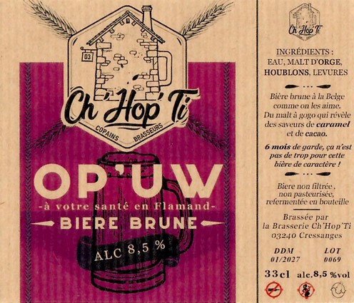 Etiquette BRASSERIE CHHOPTI 22