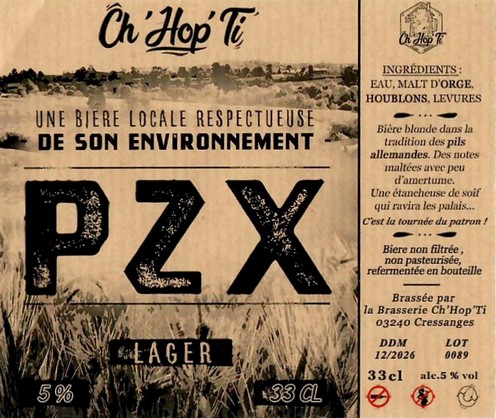 Etiquette BRASSERIE CHHOPTI 28