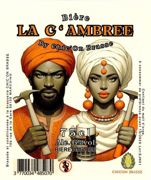 Etiquette BRASSERIE CHIC'ON BRASSE 03