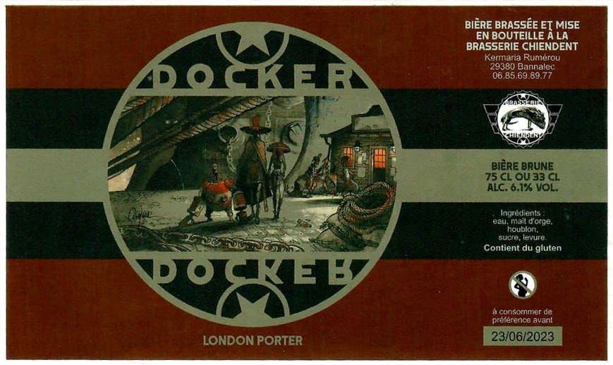 Etiquette BRASSERIE CHIENDENT 03