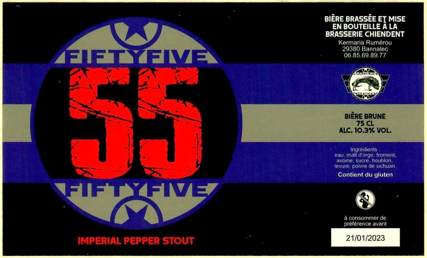 Etiquette BRASSERIE CHIENDENT 04