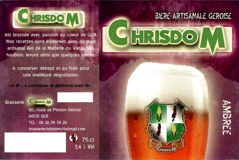 etiquette BRASSERIE CHRISDOM 02