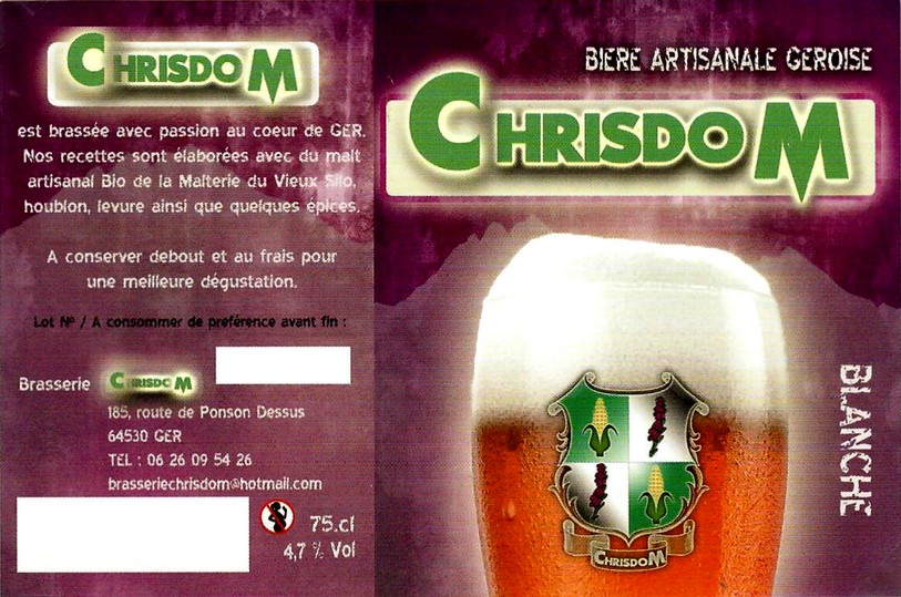 etiquette BRASSERIE CHRISDOM 04