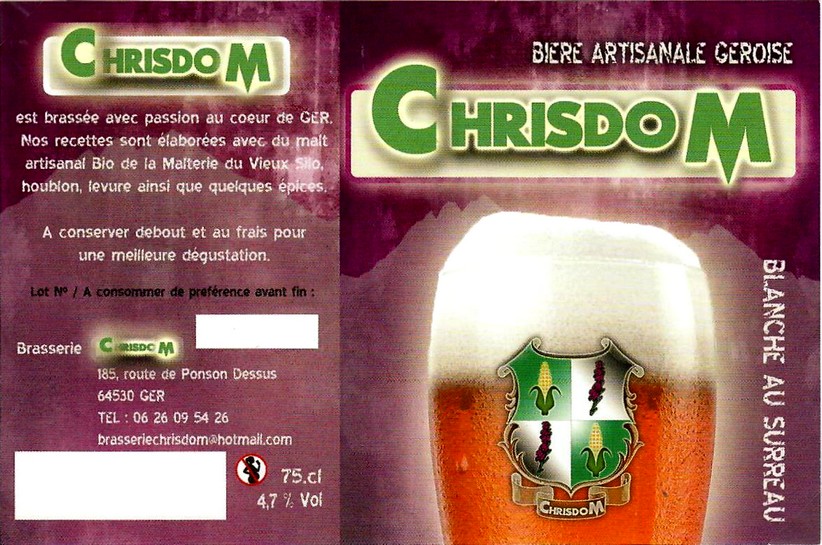 etiquette BRASSERIE CHRISDOM 06