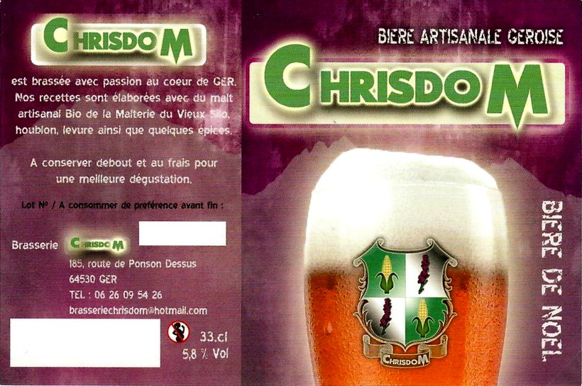 etiquette BRASSERIE CHRISDOM 09