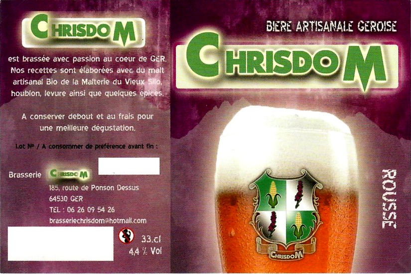 etiquette BRASSERIE CHRISDOM 13