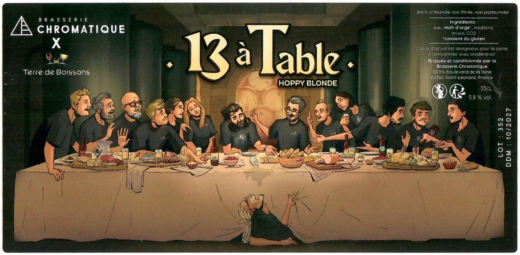 Etiquette BRASSERIE CHROMATIQUE 102