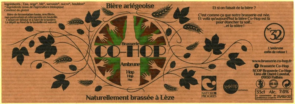 etiquette BRASSERIE CO HOP 04
