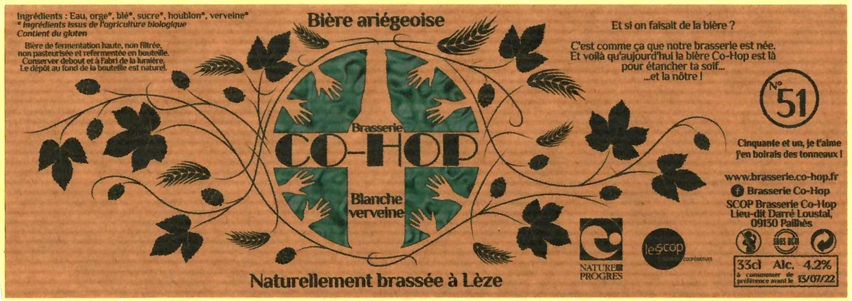 etiquette BRASSERIE CO HOP 06