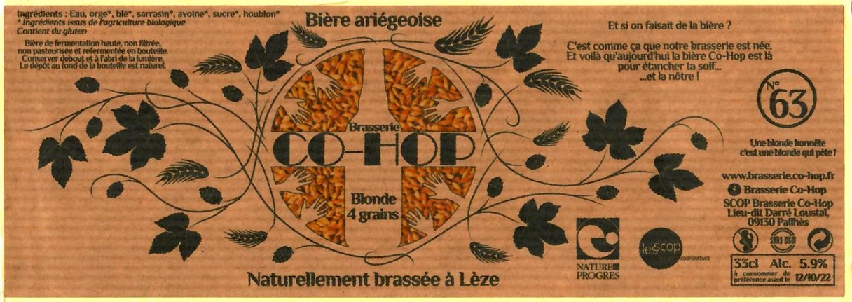 etiquette BRASSERIE CO HOP 08
