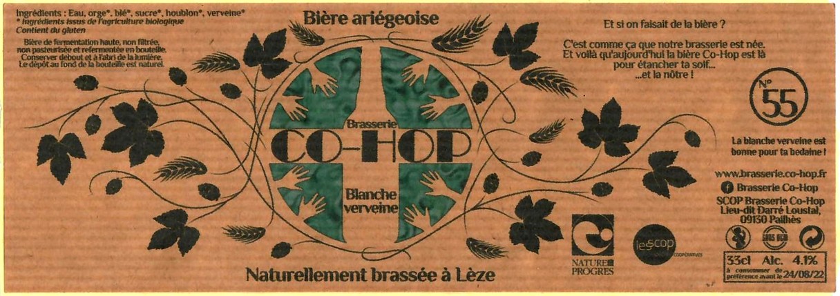etiquette BRASSERIE CO HOP 12