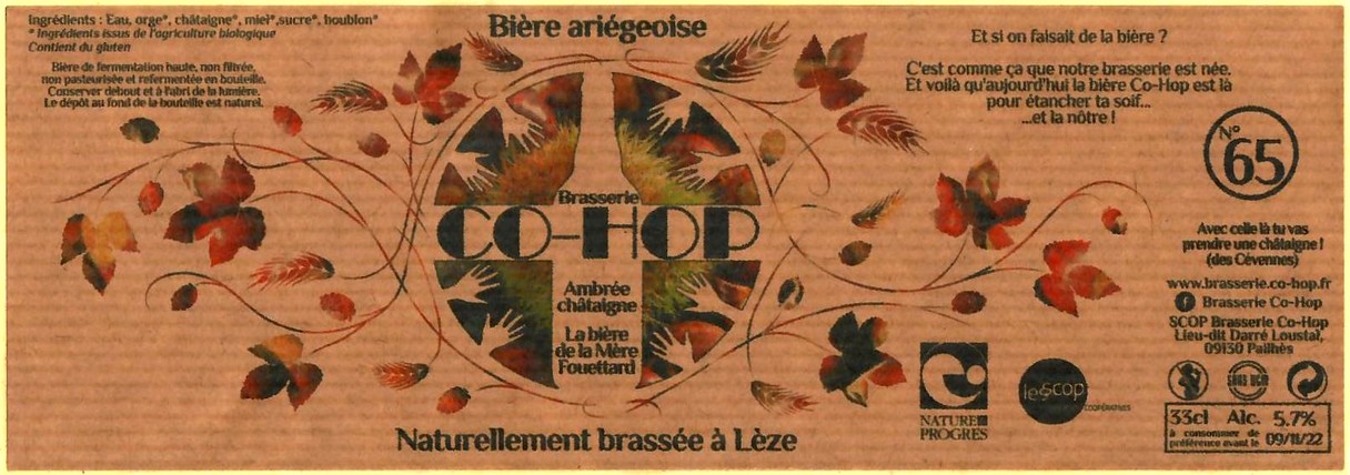 etiquette BRASSERIE CO HOP 13