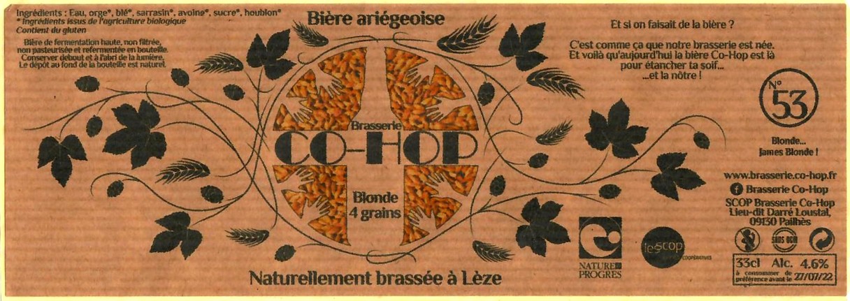 etiquette BRASSERIE CO HOP 14