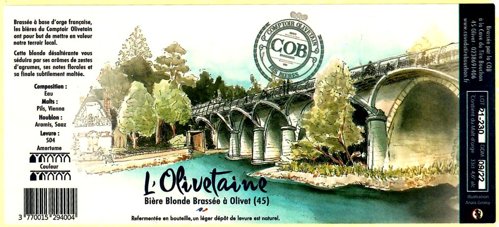 etiquette BRASSERIE COB 12