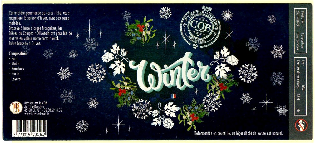 Etiquette BRASSERIE COB 21