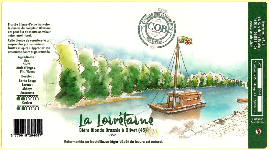 Etiquette BRASSERIE COB 27