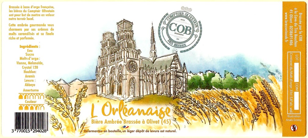 Etiquette BRASSERIE COB 35