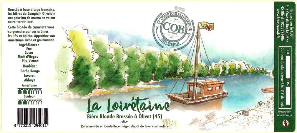 Etiquette BRASSERIE COB 36