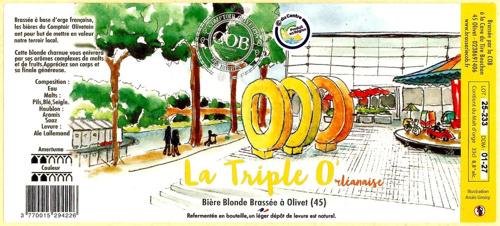 Etiquette BRASSERIE COB 40