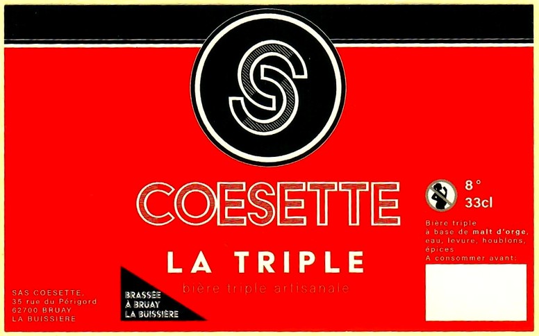 etiquette BRASSERIE COESETTE 01