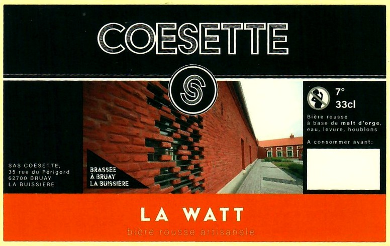 Etiquette BRASSERIE COESETTE 08