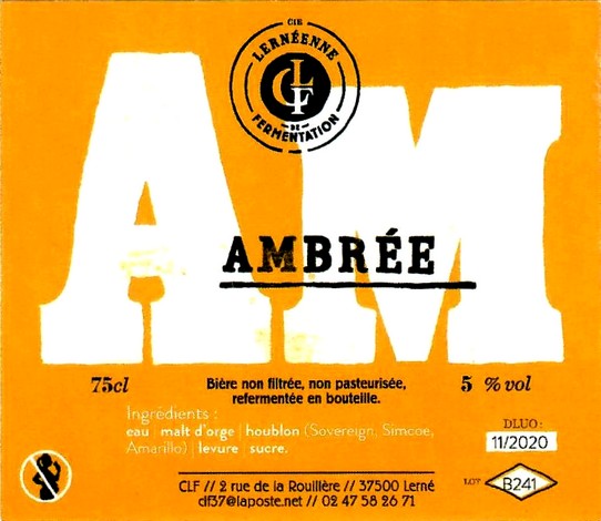 etiquette BRASSERIE COMPAGNIE LERNEENNE DE FERMENTATION 01